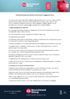 Ethical Marketing, Advertisement, & Customer Engagement Policy